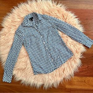 J. Crew Heart Bumble Bee Button Down Perfect Fit